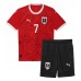 Maillot de foot L'Autriche Marko Arnautovic #7 Domicile vêtements enfant Europe 2024 Manches Courtes (+ pantalon court)